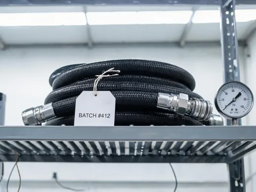 Reinforced rubber hose