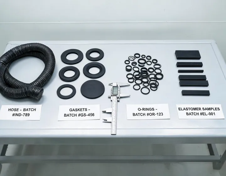 Industrial rubber hose and molded seals